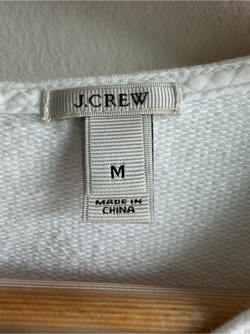 J. Crew Two-Tone Gray and White Crewneck Sweater - Picture 4 of 6